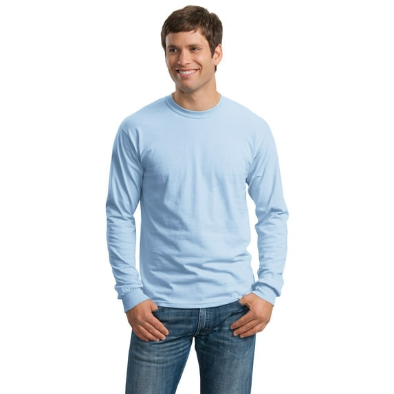 Gildan Men's 100 Percent Cotton Long Sleeve T-Shirt. G2400