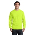 thumbnail image 1 of Gildan Men's 100 Percent Cotton Long Sleeve T-Shirt with Pocket. 2410, 1 of 1