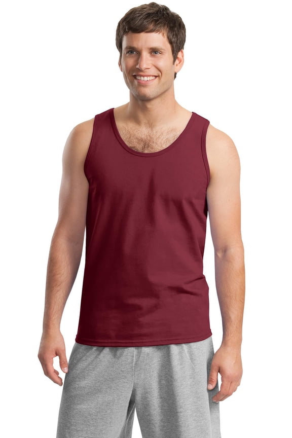 Men's 100 Percent Cotton U Neck Tank Top - 2200
