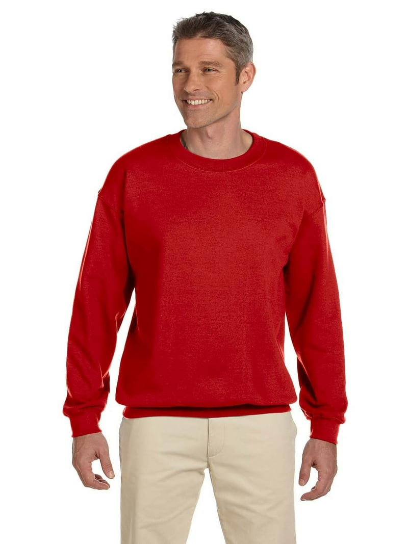 Gildan Men's 1800 Long Sleeve Heavy Blend Crew Neck Pullover