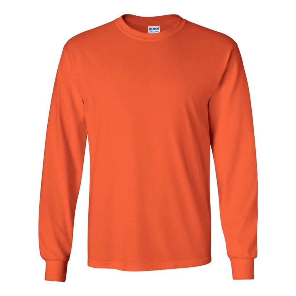 Gildan Men's T-Shirt - Orange - S