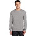 thumbnail image 1 of Gildan Men's 5.5 oz., 50/50 Long-Sleeve T-Shirt, Sport Grey, Medium, 1 of 6