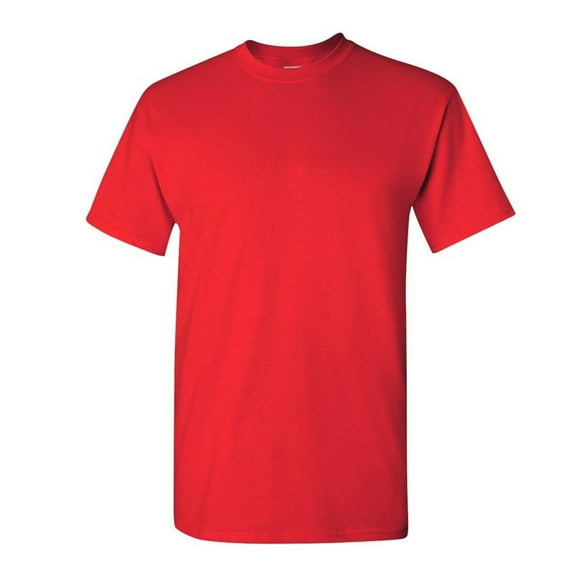 Gildan Men's 5000 Heavy Cotton Short Sleeve T-Shirt Red S