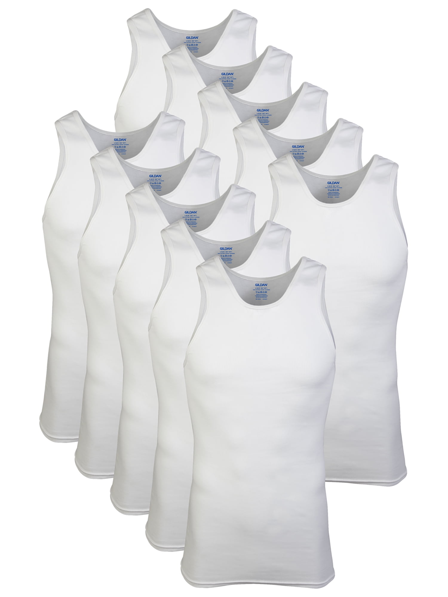 Men's A-Shirt, 10-Pack, Sizes S-2XL