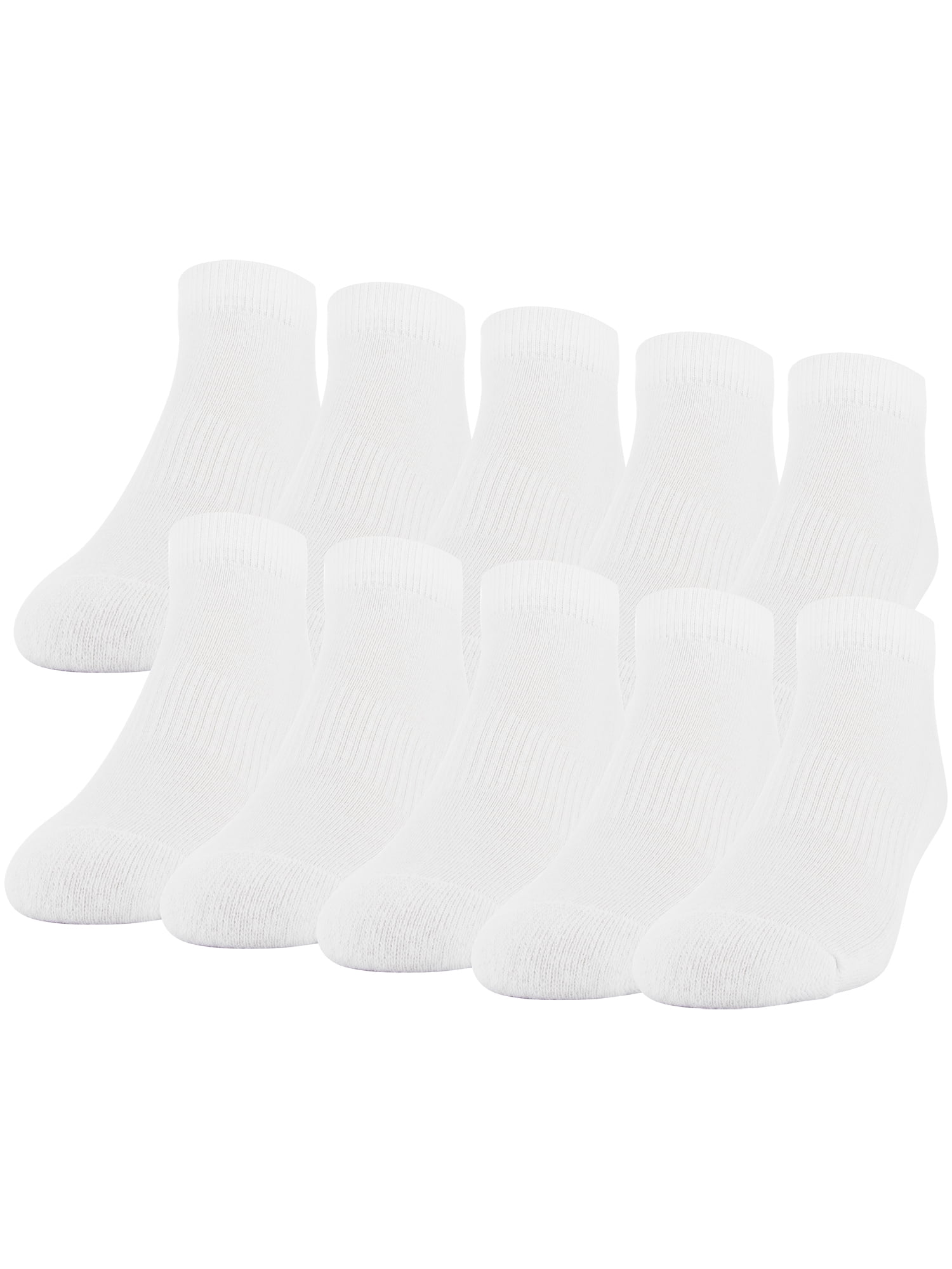 Gildan Men's Active Cotton Low Cut Socks, 10 Pairs