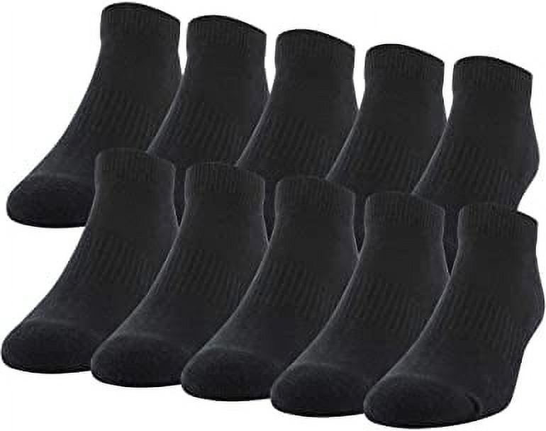 Gildan Men's Active Cotton Low Cut Socks, 10 Pairs