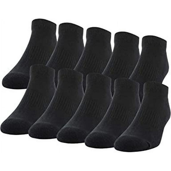 Gildan Men's Active Cotton Low Cut Socks, 10 Pairs
