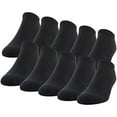 thumbnail image 1 of Gildan Men's Active Cotton No Show Socks, 10 Pairs, 1 of 6