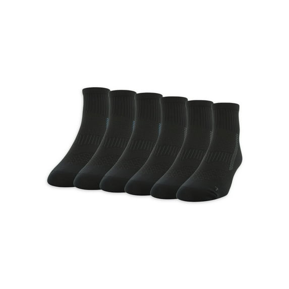 Gildan Men's Active Flat Knit Ankle Socks, 6 Pairs