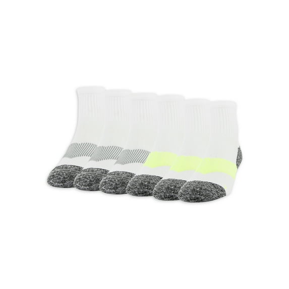 Gildan Men's Active Strategic Cushion Ankle Socks, 6 Pairs