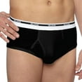 thumbnail image 1 of Gildan Men's Black and Grey Brief Underwear, 3-Pack, 1 of 2