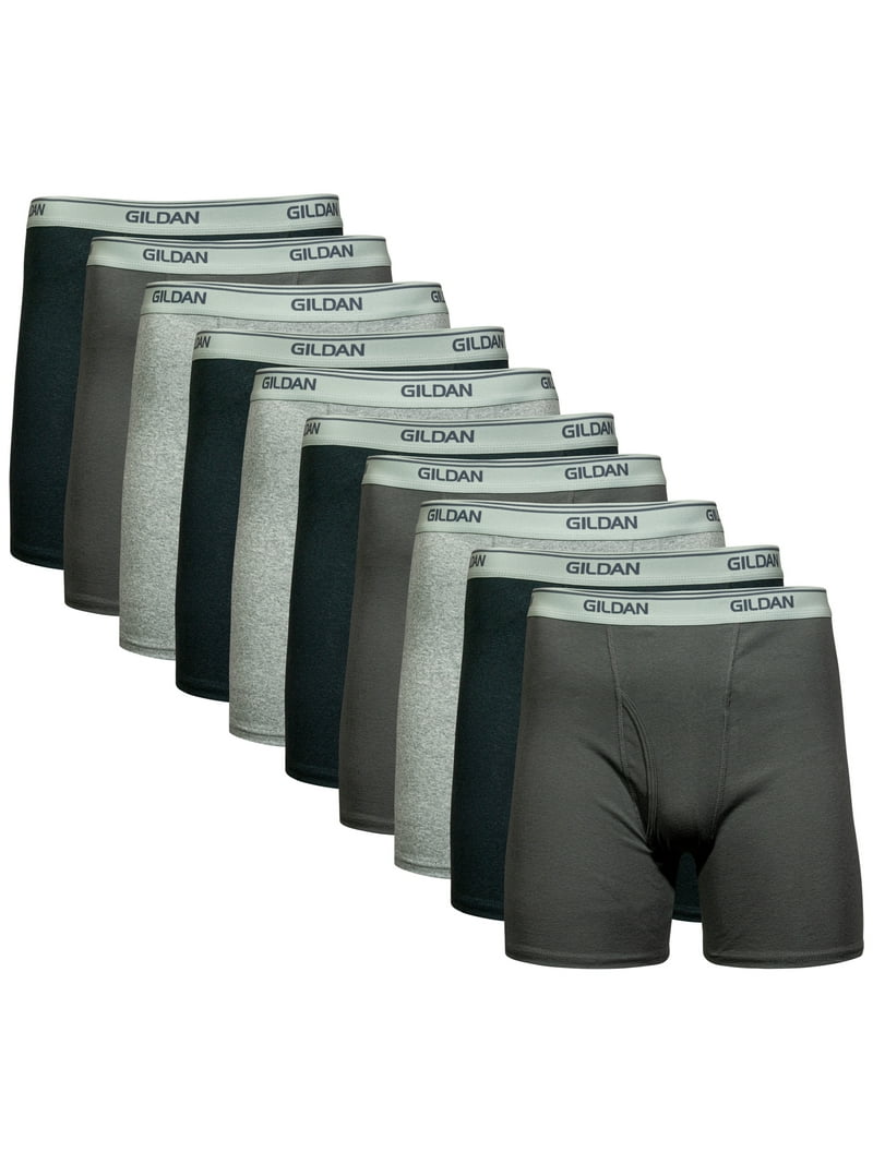 Gildan Men's Boxer Briefs, 10-Pack, Sizes S-2XL - Walmart.com