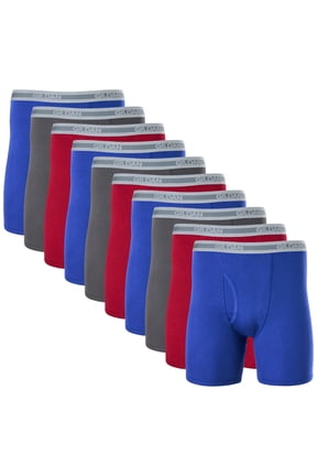 Men's Boxer Brief Underpants, 10-Pack