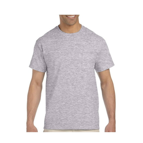 Gildan Men's Collar Double Needle Pocket Knit T-Shirt, Style G2300