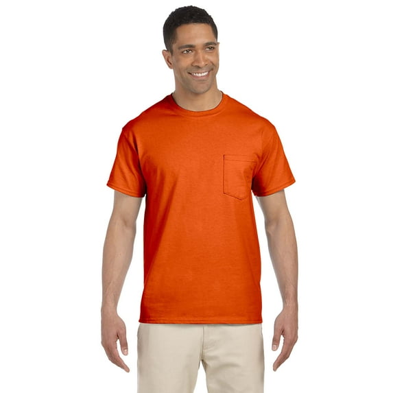 Gildan Men's Collar Double Needle Pocket Knit T-Shirt, Style G2300