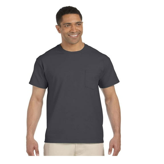 Gildan Men's Collar Double Needle Pocket Knit T-Shirt, Style G2300
