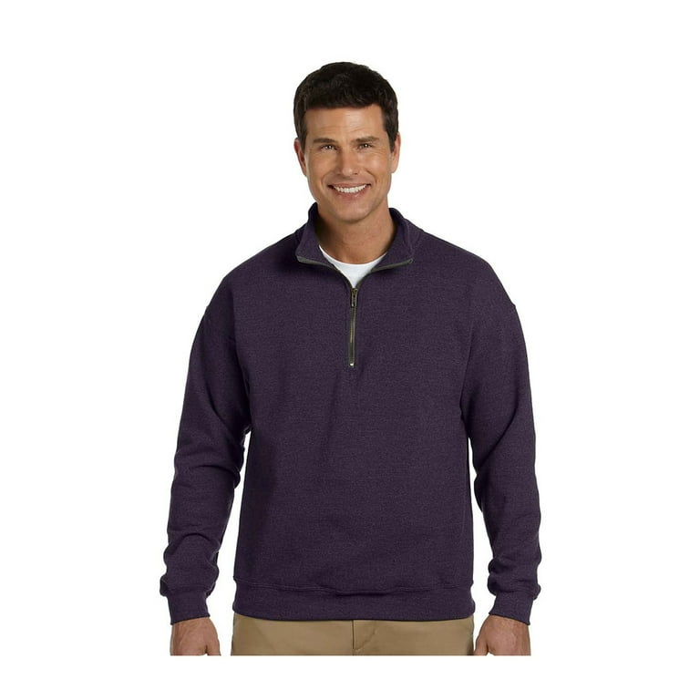 Gildan Men s Contrast Vintage 1 4 Zip Cadet Collar Sweatshirt Style G18800