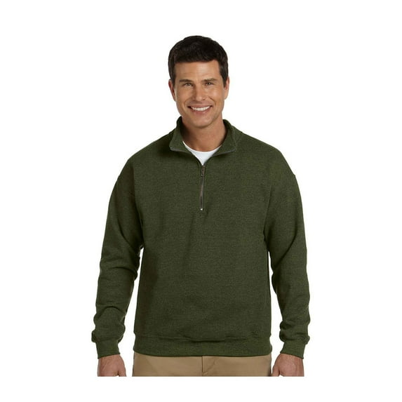 Gildan Men's Contrast Vintage 1/4 Zip Cadet Collar Sweatshirt, Style G18800