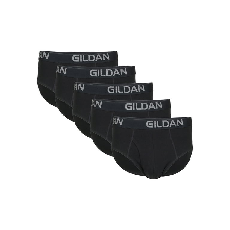 Gildan Men's Cotton Stretch Briefs 5-Pack, Sizes S-2XL 