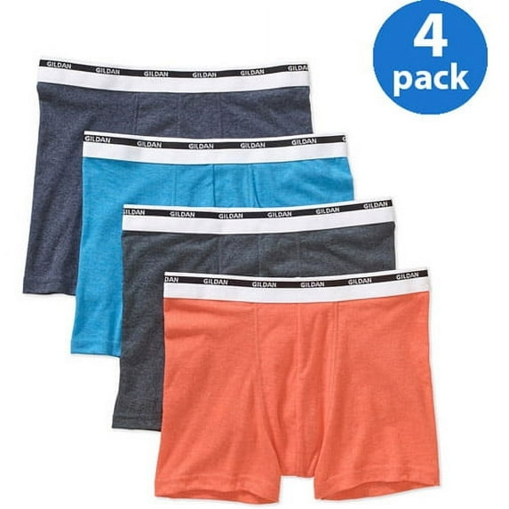 Gildan Men's Cotton Trunk Brief 4-Pack, Colors May Vary