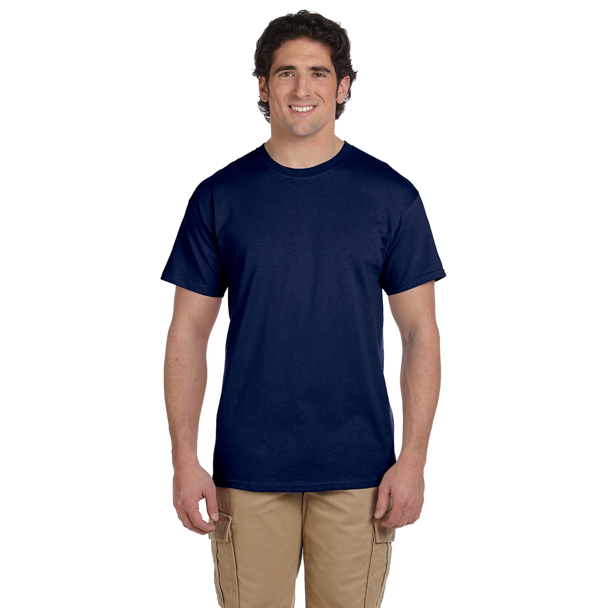 Gildan Men's Seamless T-Shirt 6-Pack - 100% Cotton Crewneck Tees, Double Needle Stitching - View #2