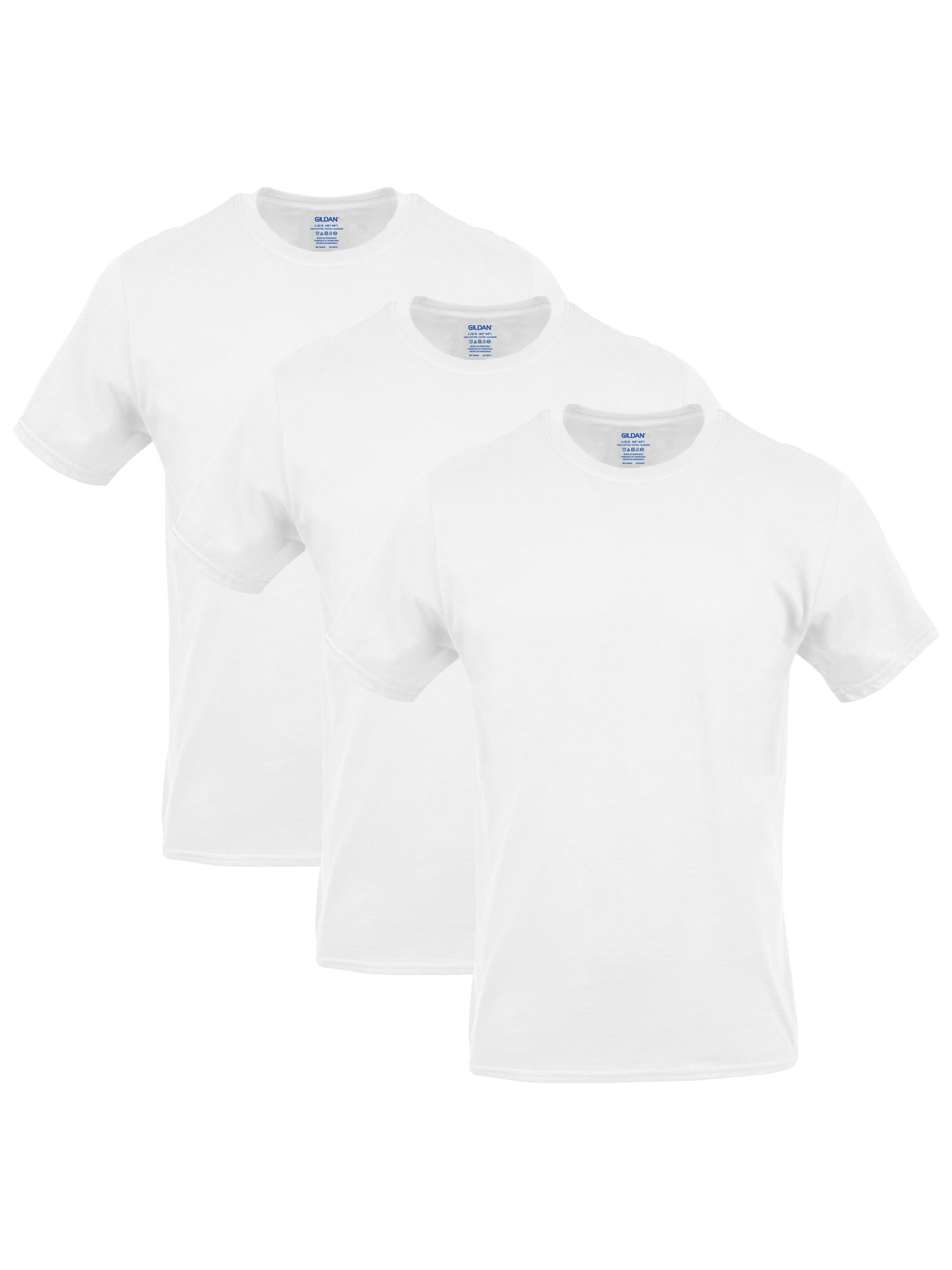 Gildan Men\'s Crew T-Shirts, 3-Pack