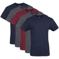 thumbnail image 1 of Gildan Men's Crew T-Shirts, Multipack, Style G1100, Navy/Charcoal/Cardinal Red (5-pack), XX-Large, 1 of 6