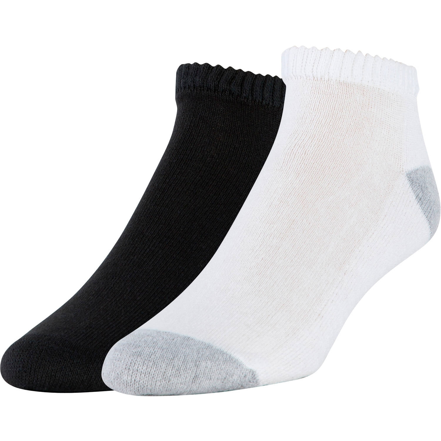 Gildan Men's Cushioned Sole Moisture Wick Lowcut Socks, 10pack