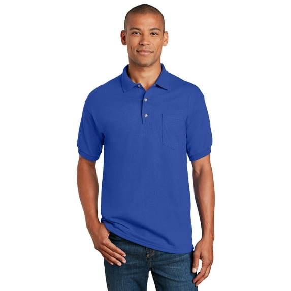Gildan Men's DryBlend 6-Ounce Jersey Knit Sport Shirt with Pocket. 8900