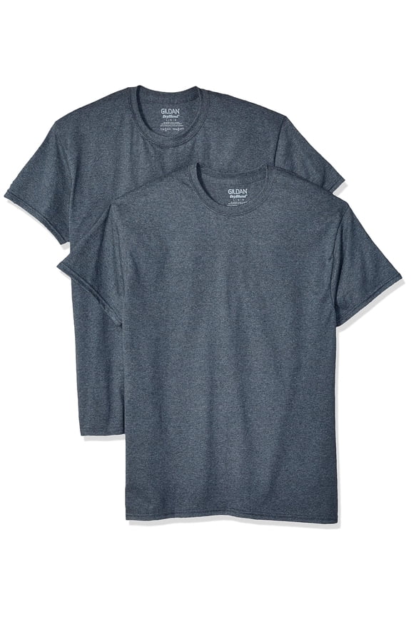 Men's DryBlend Adult T-Shirt, 2-Pack Large Dark Heather