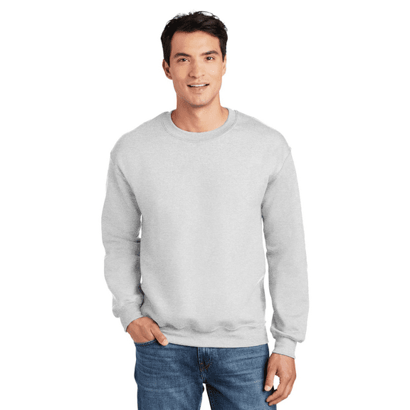 Gildan Men’s DryBlend Casual Crewneck Sweatshirt, Classic Fit Pullover, Ash, M