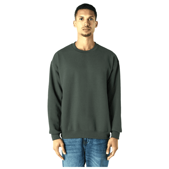 Gildan Men’s DryBlend Casual Crewneck Sweatshirt, Classic Fit Pullover, Forest, 2XL