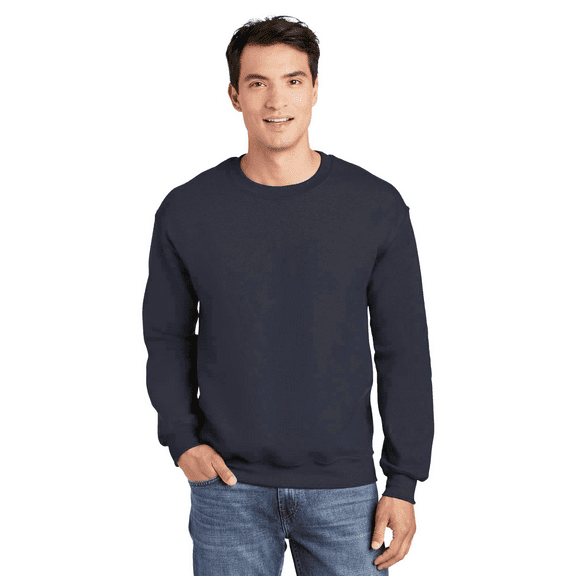 Gildan Men’s DryBlend Casual Crewneck Sweatshirt, Classic Fit Pullover, Navy, S