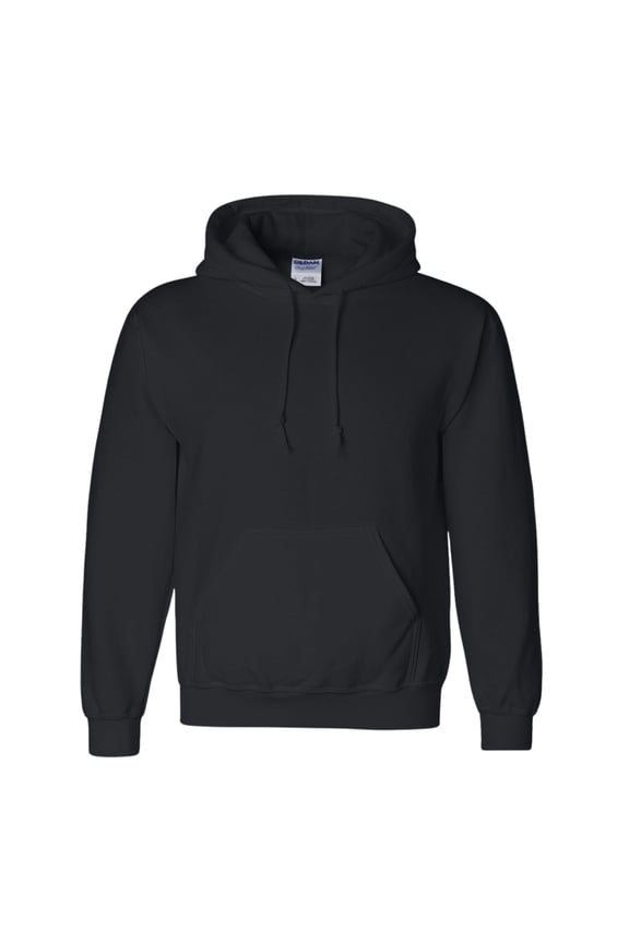 Men's DryBlend Hooded Sweatshirt, 50/50 Cotton/Polyester Winter Long Fleece Hoodie Pullover (Black , S)
