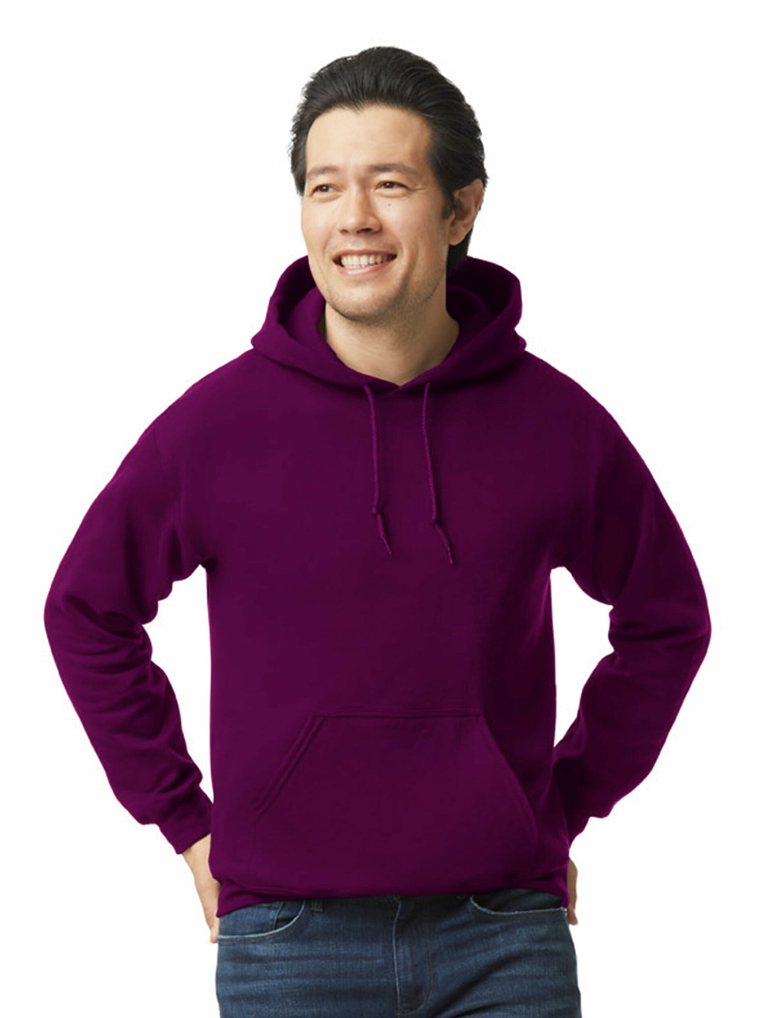 Men's DryBlend Hooded Sweatshirt with Pouch Pocket, Sizes S-3XL
