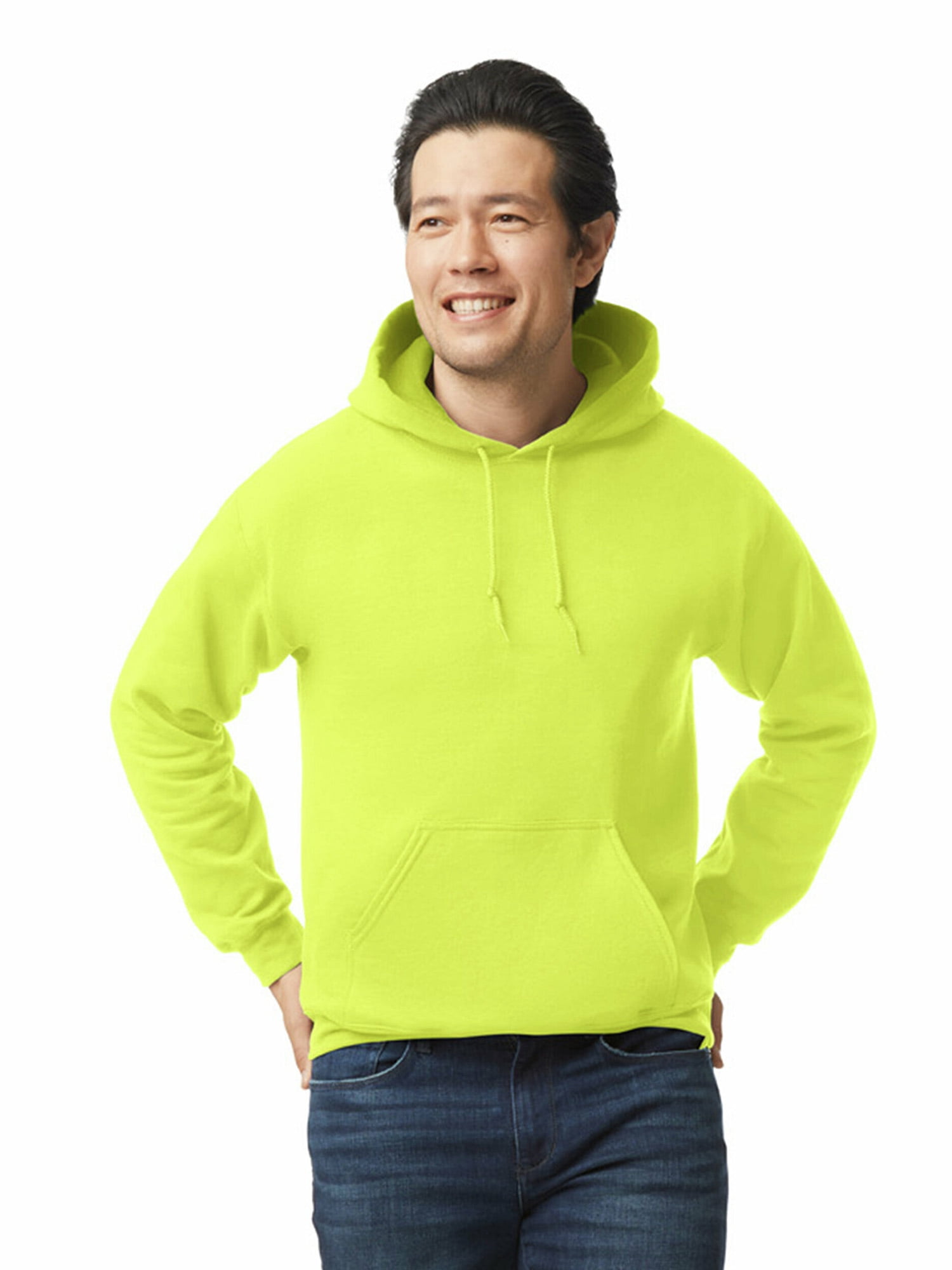 Men's DryBlend Hooded Sweatshirt with Pouch Pocket, Sizes S-3XL
