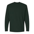 thumbnail image 1 of Gildan Men’s DryBlend Long Sleeve T-Shirt 50/50 Cotton Polyester Crewneck Classic Tee Shirt (Forest Green , 2XL), 1 of 8
