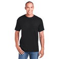 thumbnail image 1 of Gildan Men's DryBlend Pocket T-Shirt, Short Sleeve Crew Neck Casual Blank Tee, Black, M, 1 of 6