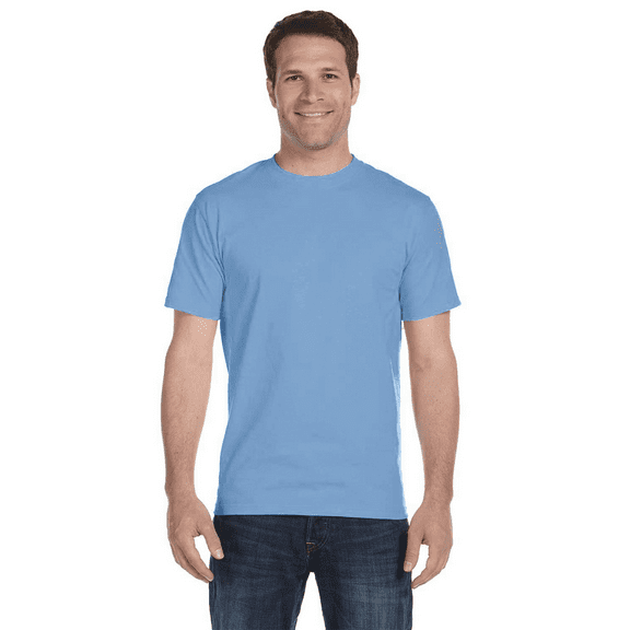 Gildan Men's DryBlend T-Shirt, Short Sleeve Crew Neck Classic Fit Comfort Tee, Carolina Blue, XL