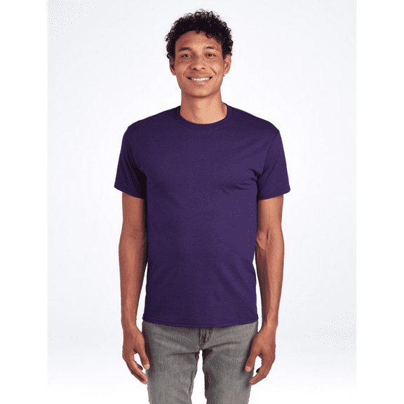 Gildan Men's DryBlend T-Shirt, Short Sleeve Crew Neck Classic Fit Comfort Tee, Purple, XL
