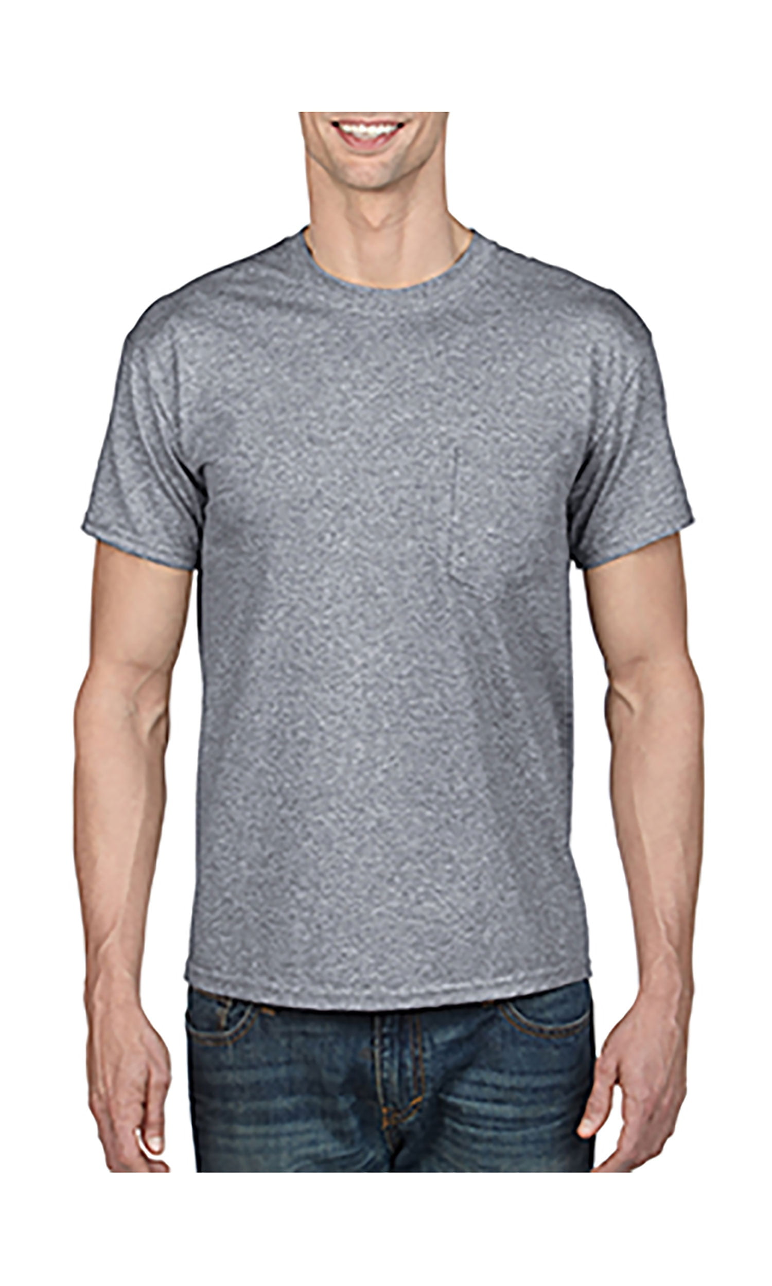 【ODOR】Slim collar tee Gildan Men's DryblendÂ® Seamless Collar 5.6 Oz. T-Shirt