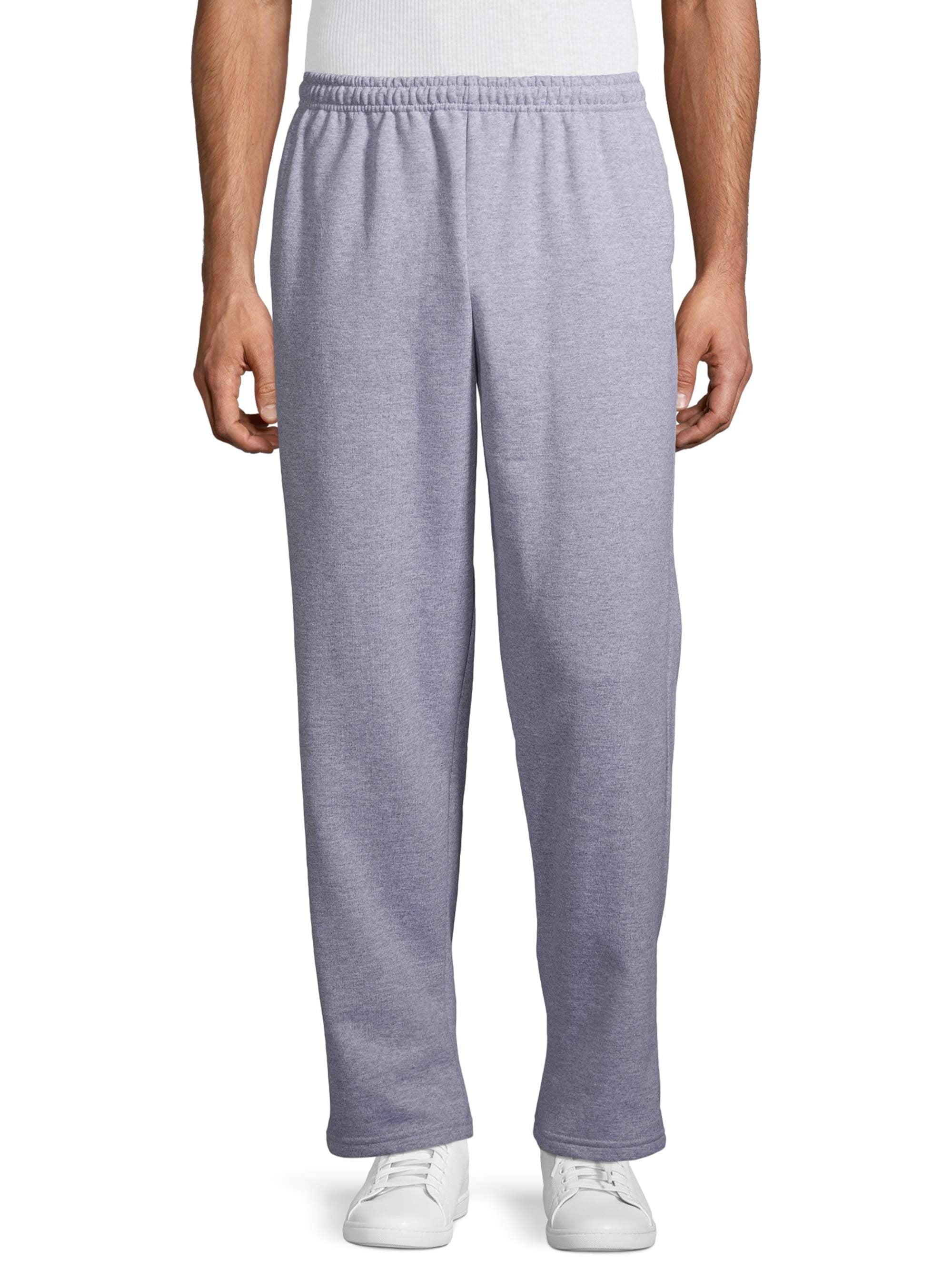 Gildan Men's Fleece Sweatpants with Pockets, Elastic Waistband, Drawcord,  Open Bottom, up to Size 2XL - Walmart.com