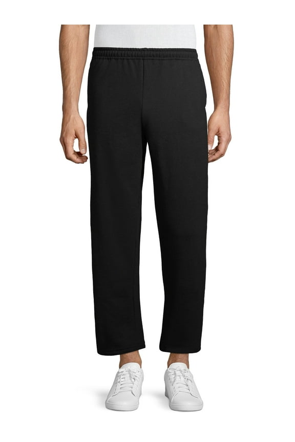 Men's Fleece Open Bottom Pocketed Sweatpants, up to Size 2XL
