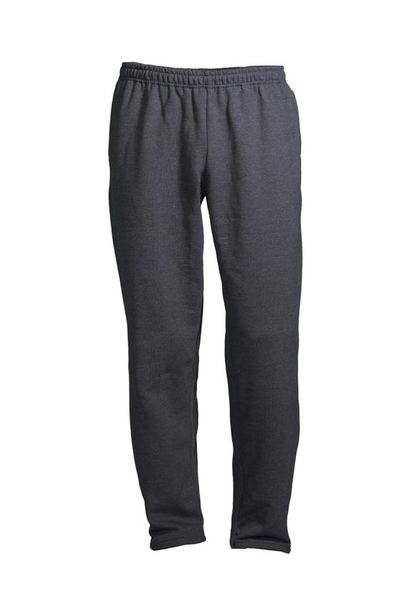Men's Fleece Open Bottom Pocketed Sweatpants, up to Size 2XL