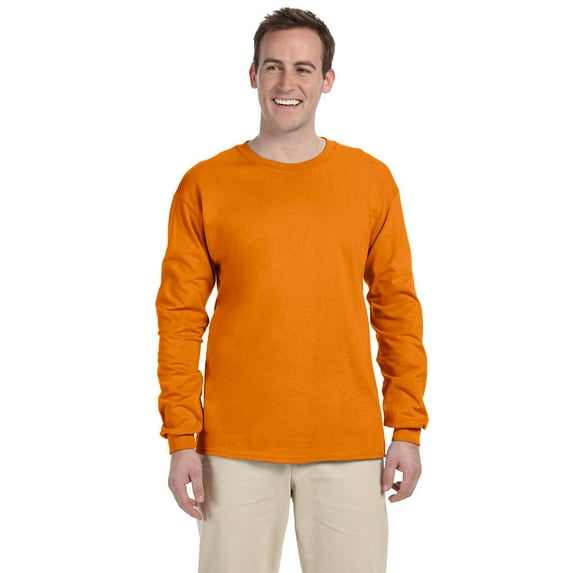 Gildan Men's G240 Ultra Cotton Long Sleeve T-Shirt, Pack Of 10