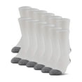 thumbnail image 1 of Gildan Men's Half Cushion Crew Socks, 12-Pack, 1 of 5