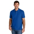 thumbnail image 1 of Gildan Men's Hammer Pique Polo, Short Sleeve Cotton Shirt, Durable and Soft, Royal, Sizes S-3XL, 1 of 6