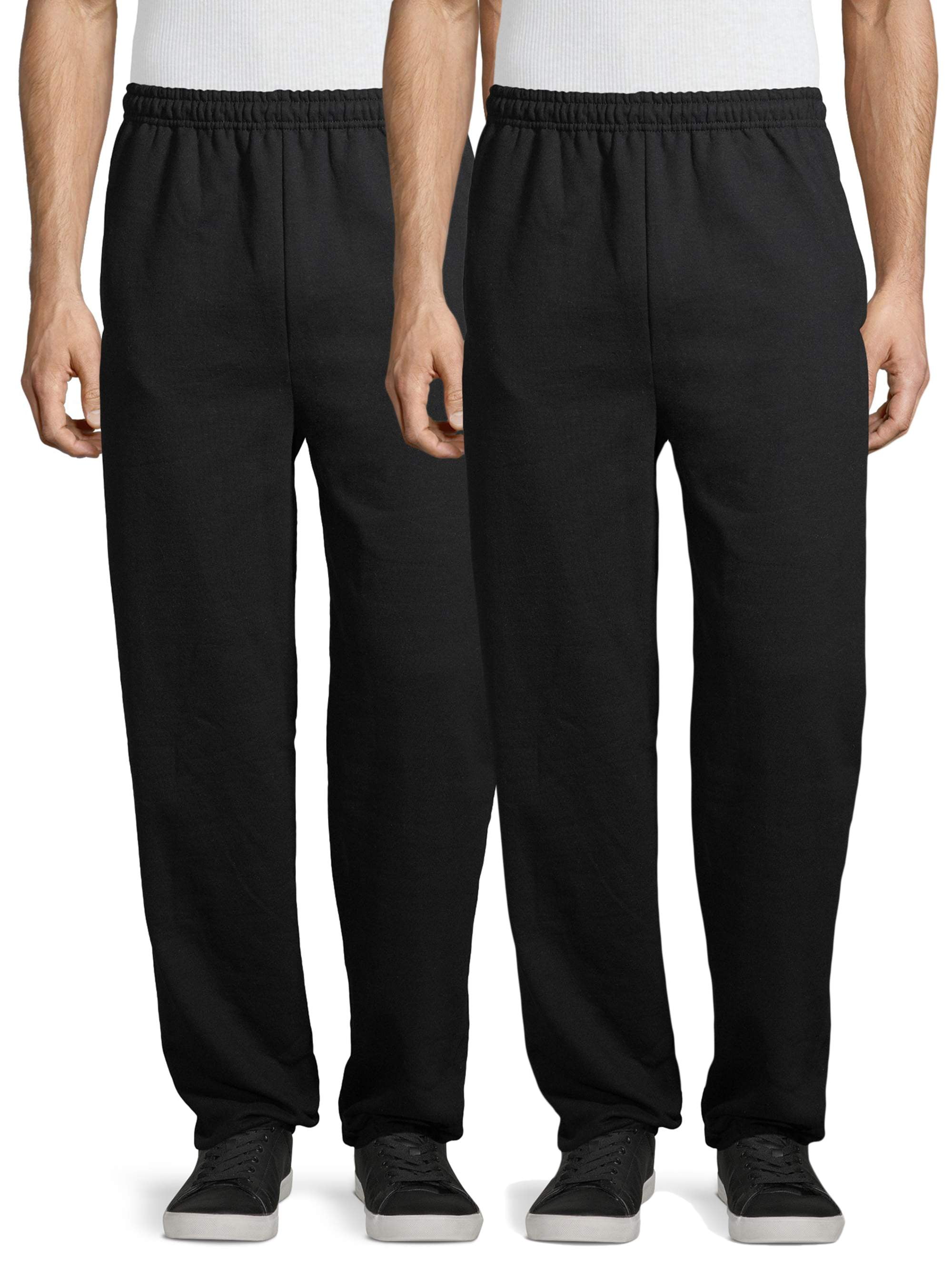 Gildan Men's Heavy Blend Fleece Elastic Bottom Pocketed Sweatpant, 2-Pack