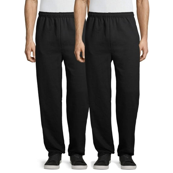 Gildan Men's Heavy Blend Fleece Elastic Bottom Pocketed Sweatpant, 2-Pack