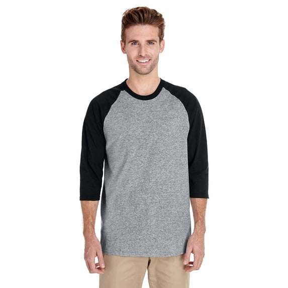 Gildan Men's Heavy Cotton™ 5.3 oz 3/4-Raglan Sleeve T-Shirt - G570